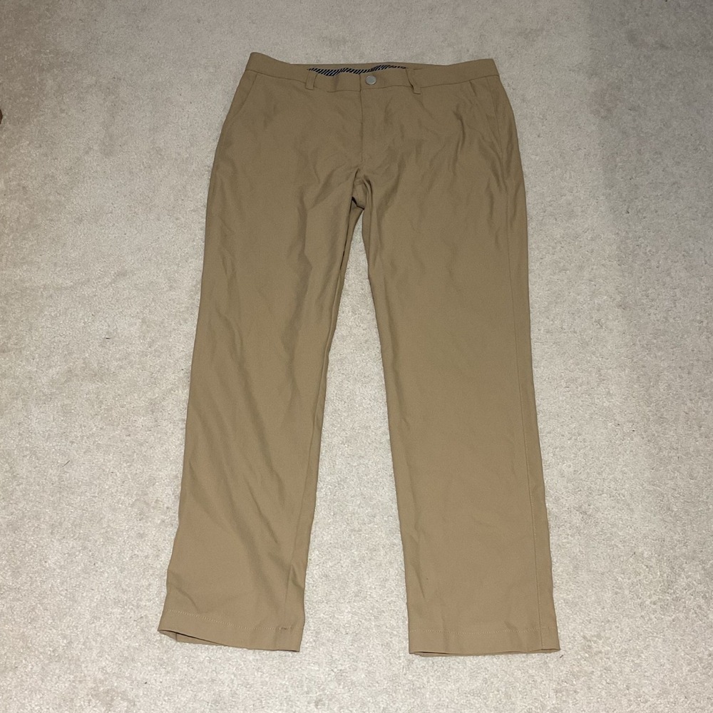 Bonobos Golf Pants Mens 33x30 Slim Fit Tan Khaki Performance Stretch Chino